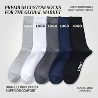 Chaussettes pour hommes avec logo personnalisé, vente en gros, coton de haute qualité, respirantes, athlétiques, sportives, de compression, habillées, cadeau en vrac