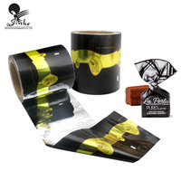 Envoltorio de Chocolate Impreso Personalizado, Película de Embalaje de Chocolate con Parte Superior de Aluminio y Giro