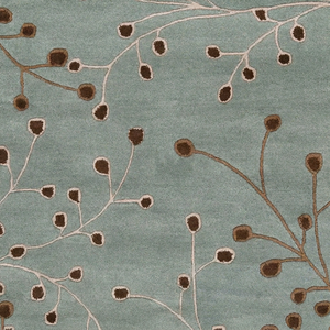 Custom Hand Tufted Wool Rug Modern organic leaf design grey color for Home & Picnic Decor PET Friendly High Pile Wholesale - Product Image 2