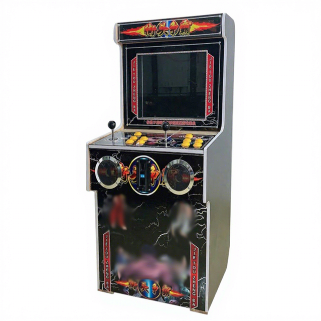 17 Inch 2 Player Customizable English Tekken Coin Operated Mini Upright Cabinet Retro Classic Street Fighter Fighting Arcade