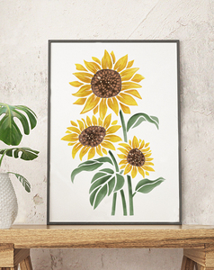<span class=keywords><strong>Pochoir</strong></span> Tournesol Réutilisable Grand Format <span class=keywords><strong>pour</strong></span> <span class=keywords><strong>Peinture</strong></span> <span class=keywords><strong>sur</strong></span> Bois, <span class=keywords><strong>Toile</strong></span>, Mur, Tissu, Décoration Intérieure, Bricolage et Artisanat - Product Image 2