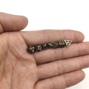 Regalos Promocionales Personalizables, <span class=keywords><strong>Juego</strong></span> de Dados Metálicos Portátiles Ecológicos de 6 mm para Juegos de <span class=keywords><strong>Mesa</strong></span> RPG DND, Regalos Complementarios para Comercio Electrónico - Product Image 2