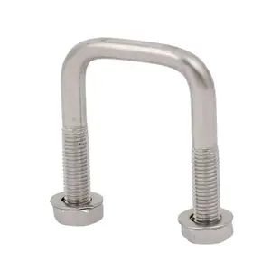 Nhà Máy Trực Tiếp Cung Cấp ASME B18.2 Kẽm 1 5/8 "X 4" X 3/8 "Vuông Hình Chữ U Bu Lông Với các Loại Hạt