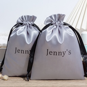 Chất lượng cao mềm dây rút bóng <span class=keywords><strong>satin</strong></span> Túi tái sử dụng và có thể tái chế cho bao bì đồ lót bụi tóc giả trong hộ gia đình sử dụng - Product Image 1