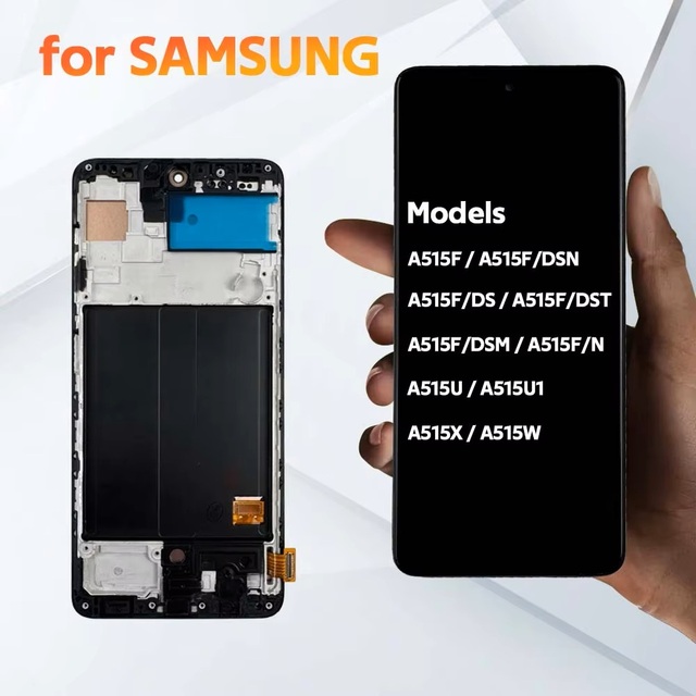 Hot Sale 6.3'' OLED Mobile Phone Display Touch Screen Digitizer Assembly Frame for A51 SM-A515F SM-A515F/DSN 1 Year