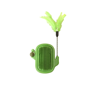 Rascador <span class=keywords><strong>para</strong></span> Gatos con Forma de Cactus, Cepillo de Masaje, Bola de Hierba Gatera, Varita con Plumas, Juguete Interactivo <span class=keywords><strong>para</strong></span> Gatos de Interior - Product Image 6