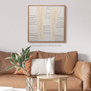 لوحات جدارية من الاكريليك من EAGLEGIFTS لوحات لوحات خشبية لنمط الحد الادنى لوحات تجريدية مرسومة يدويا ثلاثية الابعاد - Product Image 5