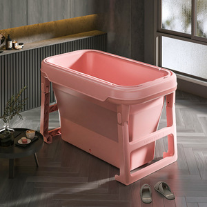 Portable <strong>Foldable</strong> Bathtub for Adults - Separate Family Bathroom SPA Tub - Ideal for Hot <strong>Bath</strong> Ice <strong>Bath</strong> - Product Image 6