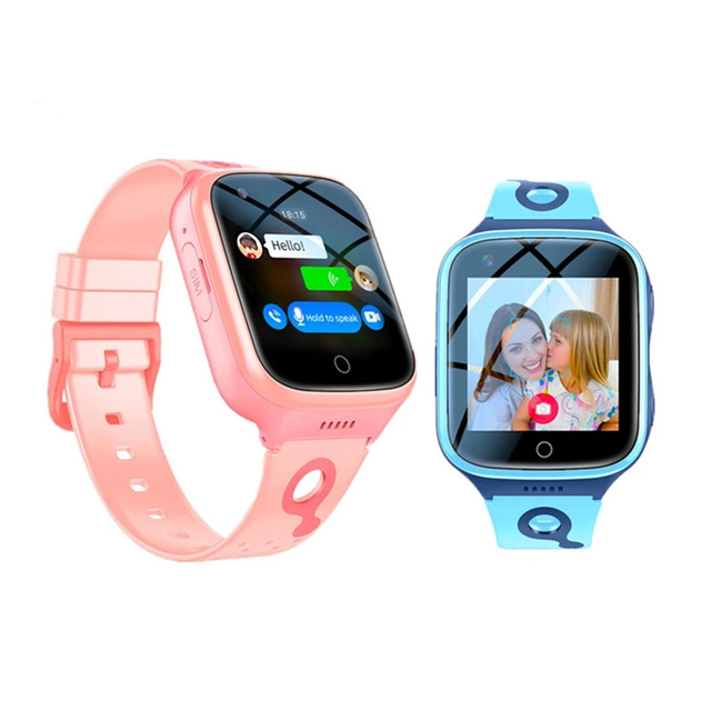 Phone Watch Kids Smart Watch with GPS and Video Call 1000Mah Wifi Location SOS Call Back Monitor Smart Watch Children Gifts