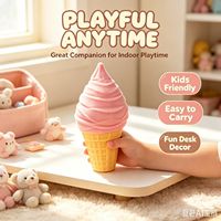 Jouet Kawaii de haute qualité, nouvelle promotion, forme de nourriture géante, crème glacée, jouet sensoriel Squishy, jouet interactif parent-enfant, décoration de bureau