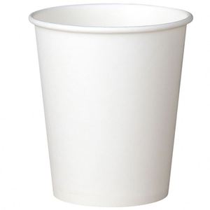 Gobelets à café en papier épais de qualité alimentaire jetables de 12 oz, blancs, à paroi simple ou double, avec impressions de logo - Product Image 2