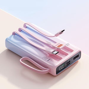 <span class=keywords><strong>Chargeur</strong></span> portable avec câbles intégrés, batterie <span class=keywords><strong>externe</strong></span> 20000mAh, charge <span class=keywords><strong>rapide</strong></span>, USB C, <span class=keywords><strong>chargeur</strong></span> de téléphone avec écran LED - Product Image 6
