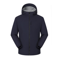 Veste de randonnée imperméable coupe-vent chaude et humide Logo personnalisé Veste de sport décontractée Coupe-vent Veste d'extérieur