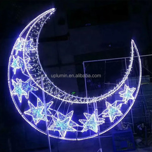 Uplumin LED Light <strong>3D</strong> Moon <strong>Star</strong> Motif Indoor and Outdoor Ramadan <strong>Decoration</strong> for Muslims for Christmas and Halloween for Eid - Product Image 6