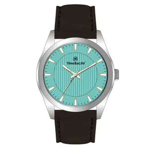 TBL stainless steel watch with good quality custom PU leather Band quartz wrist Watch for men