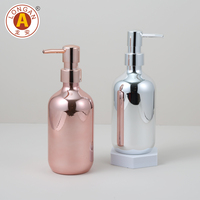 Longan vente en gros 500ml argent vide PET pompe distributeur bouteille pour Lotion shampooing revitalisant lavage du corps savon liquide