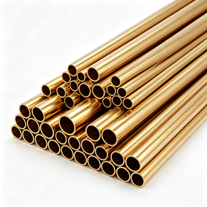 Tube en laiton sans soudure H62 H65 de haute qualité, fabriqué en Chine, taille personnalisée, tube en laiton creux pour équipement mécanique industriel - Product Image 1