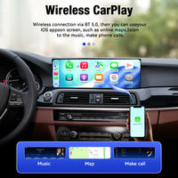 Écran central de voiture de 14,9 pouces avec système Linux, compatible CarPlay, musique Bluetooth et navigation GPS pour BMW Série 5 F10 2010-2019