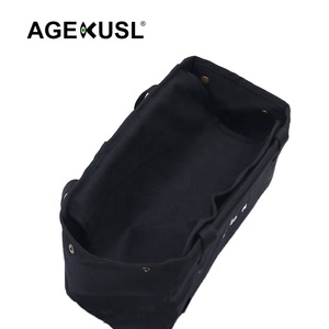 AGEKUSL Canvas Ciclismo Bike Front Rack Pack Carrier Vintage Bicicleta Front Bag Basket para <span class=keywords><strong>Brompton</strong></span> 3Sixty Bicicleta plegable - Product Image 3