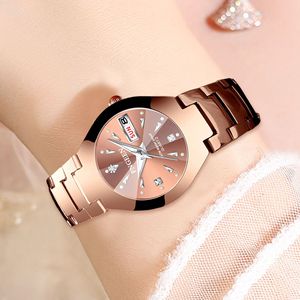 Montres pour femmes BINBOND 5808, montre de luxe en or rose pour femmes, montre-bracelet à quartz étanche de luxe, Relogio Feminino, nouvelle - Product Image 6