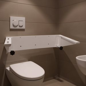 Soporte Móvil Blanco de 70.8 cm de Largo, 22.7 cm de Ancho y 42.3 cm de Alto para Bidés - Product Image 3