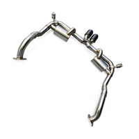 Sistema de Escape Valvetronic Catback para Porsche BoxsterS Cayman S 981 2.7L 3.4L 3.8L 2012-2016, Silenciador de Alto Rendimiento SS304