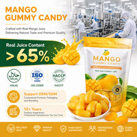 Bonbons gélifiés pelables saveur mangue, forme cube, double texture, vente en gros en vrac, fabrication directe usine, OEM ODM, marque privée personnalisée