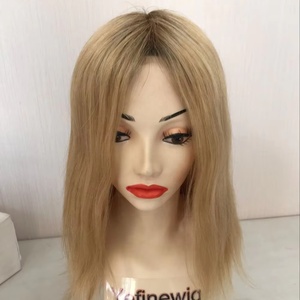 Yefinewig, pelucas médicas para mujeres al por mayor para personas blancas con cáncer, peluca con gorro <span class=keywords><strong>de</strong></span> silicona <span class=keywords><strong>de</strong></span> cabello humano - Product Image 3