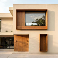 Ventanas Fijas de Aleación de Aluminio con Rotura de Puente Térmico, Diseño Minimalista de Estilo Moderno, Ventanas Grandes con Doble Vidrio de Argón Low-E