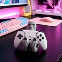 Support de manette de jeu créatif en forme de statue de Moaï, support suspendu pour casque PS5, étagère de rangement de bureau haut de gamme