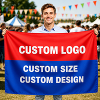 Drapeau du Niger suspendu personnalisé avec logo, taille 3*5FT, toutes tailles disponibles, drapeaux nigériens orange, blancs et verts