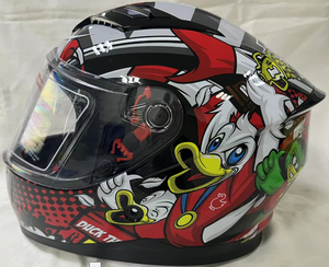 ドット認定複数サイズ若者用カスコオートバイヘルメット漫画フルフェイスヘルメット子供用 - Product Image 1