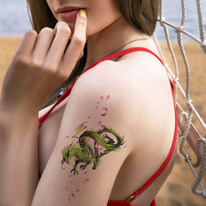 Tatuaje Temporal <span class=keywords><strong>de</strong></span> Moda XQB para <span class=keywords><strong>Mujer</strong></span>, Diseño <span class=keywords><strong>de</strong></span> <span class=keywords><strong>Rosas</strong></span> Negras, Arte Corporal <span class=keywords><strong>de</strong></span> <span class=keywords><strong>Brazo</strong></span> Completo, Pequeño Tatuaje Adhesivo - Product Image 3