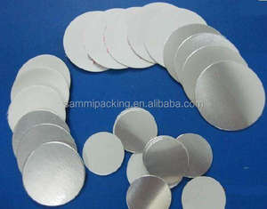 Joint d'étanchéité à Induction, 10 pièces de papier <span class=keywords><strong>aluminium</strong></span>, revêtement d'étanchéité en deux pièces avec papier kraft - Product Image 3