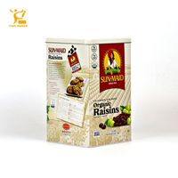 Benutzer definiertes Logo Weihnachten Shrik Tin Square Metall dose für die Lagerung von Lebensmitteln Tee Kerzen Snacks Brot Black Candy für Kuchen Cookie Verpackung