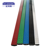Barres d'espacement en aluminium colorées pour vitrage double, barre d'espacement en aluminium colorée pour verre isolant