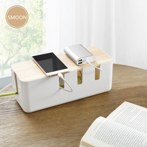 Power Cord Storage Box <b>Desk</b> <b>Socket</b> Wire Charger Receptacle - Product Image 6