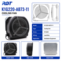 Ventilador de Refrigeración Original Alemán EC K1G220-AB73-11 48V 115W, Motor Duradero, Flujo de Aire Confiable, Refrigeración Estable, Ventilación del Convertidor