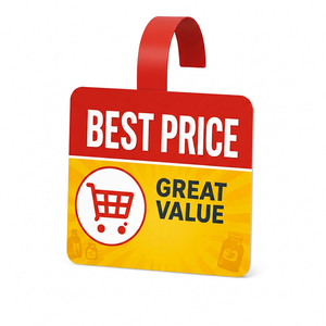 Estantes Colgantes de PVC Personalizados con Soporte Acrílico para Exhibición en Supermercados - Letrero Comercial Duradero con Color y Logotipo Personalizados - Product Image 1