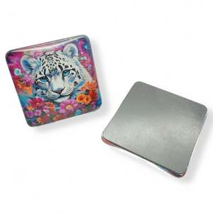 Aimant de réfrigérateur rond en verre personnalisé avec impression 3D promotionnelle - Product Image 6