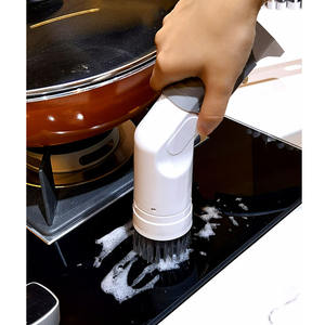 מברשת ניקוי חשמלית לכיור, בעיצוב ספוג אופנתי, למטבח ולאמבטיה, מחומר PP, עם סיבוב נירוסטה - Product Image 6