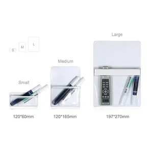 Flexible Magnetic Bag PVC Pocket Dry Erase Magnetic Whiteboard Marker Pen Holders For Refrigerator