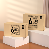 Boîte alimentaire en carton imprimé de haute qualité, carton d'expédition, boîte d'emballage pour œufs