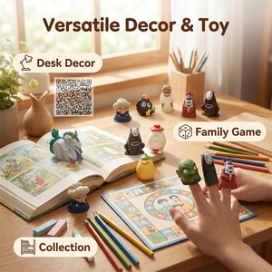 Juguetes para Máquinas Expendedoras Gashapon: Caja Misteriosa DeskPals, Miniaturas Kawaii, Set de Marionetas de Dedo de <span class=keywords><strong>Anime</strong></span> Coleccionables de Moda - Product Image 5