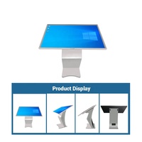 Bornes interactives intelligentes à écran LCD 4K 1080P, libre-service, sur pied, Android, Windows, écran tactile infrarouge, avec support de type K