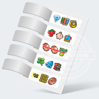 Custom Double Sided Printing High Quality Cardboard Break Open Cards Pull Tab Tickets Game Winning Lottery Tickets Eco-friendly