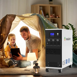 Générateurs d'énergie solaire tout-en-un ASGOFT hors réseau hybrides pour l'extérieur, système d'alimentation solaire 3000w, station portable 5000w, stockage d'énergie - Product Image 5