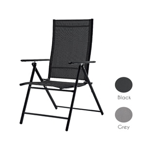 <span class=keywords><strong>2023</strong></span> Marco de aluminio portátil negro gris Jardín Hotel Sillas de fiesta Sillas plegables al aire libre - Product Image 2