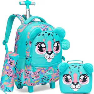 BunnyFly Juego de 3 Mochilas Escolares con Ruedas para Estudiantes de Primaria Unisex, Maleta <span class=keywords><strong>Infantil</strong></span> de Gran Capacidad - Product Image 2
