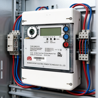 Compteur intelligent triphasé Yupont YMS310 Classe 1.0 250x170x80mm kWh Kvarh KVAh avec correction du facteur de puissance, prêt pour l'efficacité énergétique IEC